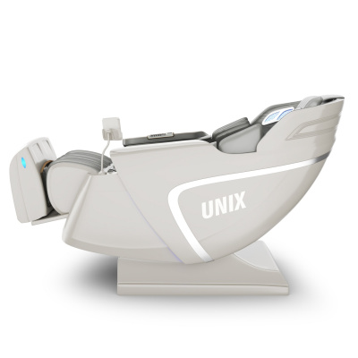 Массажное кресло UNIX Med Aura Grey с режимом невесомости и генератором отрицательных ионов воздуха