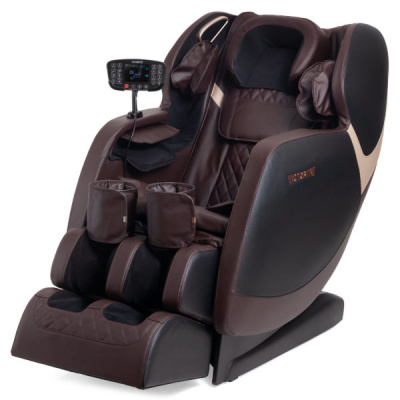 Массажное кресло Victoryfit VF-M76 (коричневый) с уникальным массажем бедер и роликами